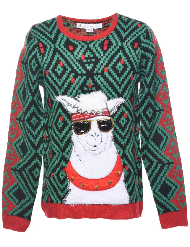 cold weather coatFestive Season Christmas Jumper - M