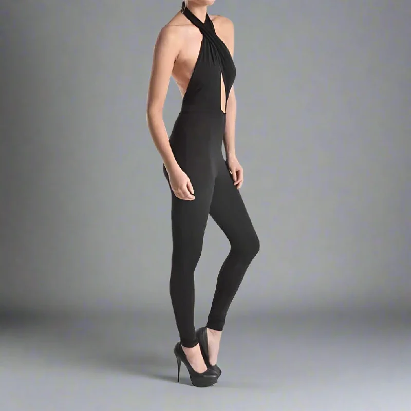 Flash Deals Cross Front jumpsuit catsuit