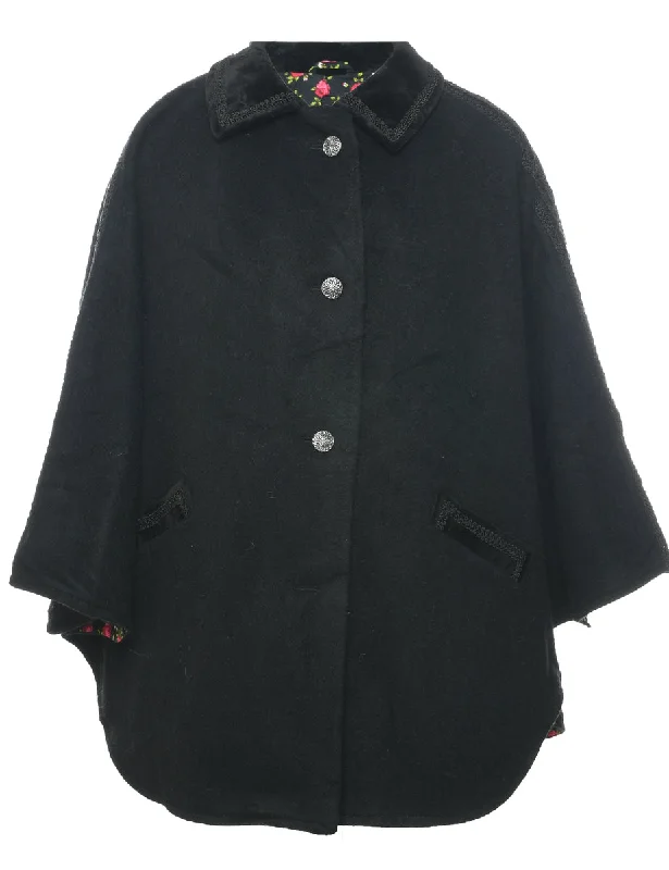 Bargain Prices cozy winter coatSingle Breasted Cape - L