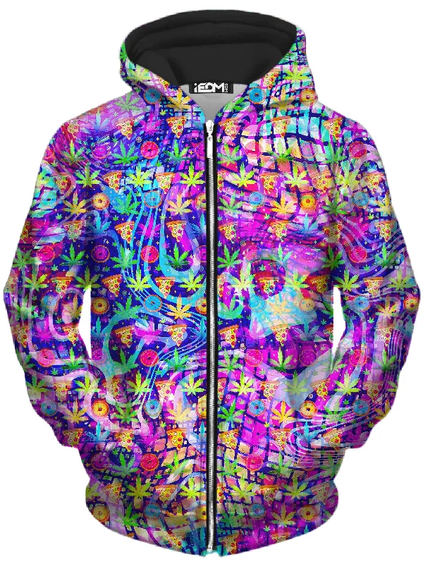 Shop and Save bold hoodie with logoDreamin Of Munchies Unisex Zip-Up Hoodie