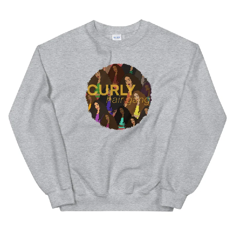 Exclusive Savings performance workout sweatshirtCurly Hair Gang Sweatshirt
