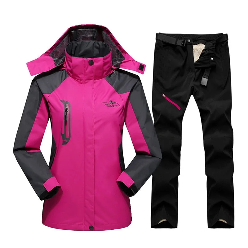 chic coatWarm Winter Ski Snowboard Jacket and Pants - Women's