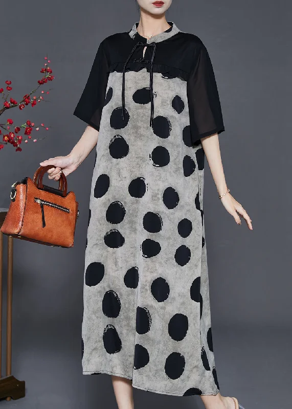 Crazy Savings fitted bodycon dressGrey Patchwork Chiffon Dress Mandarin Collar Print Summer Crazy Savings fitted bodycon dressGrey Patchwork Chiffon Dress Mandarin Collar Print Summer