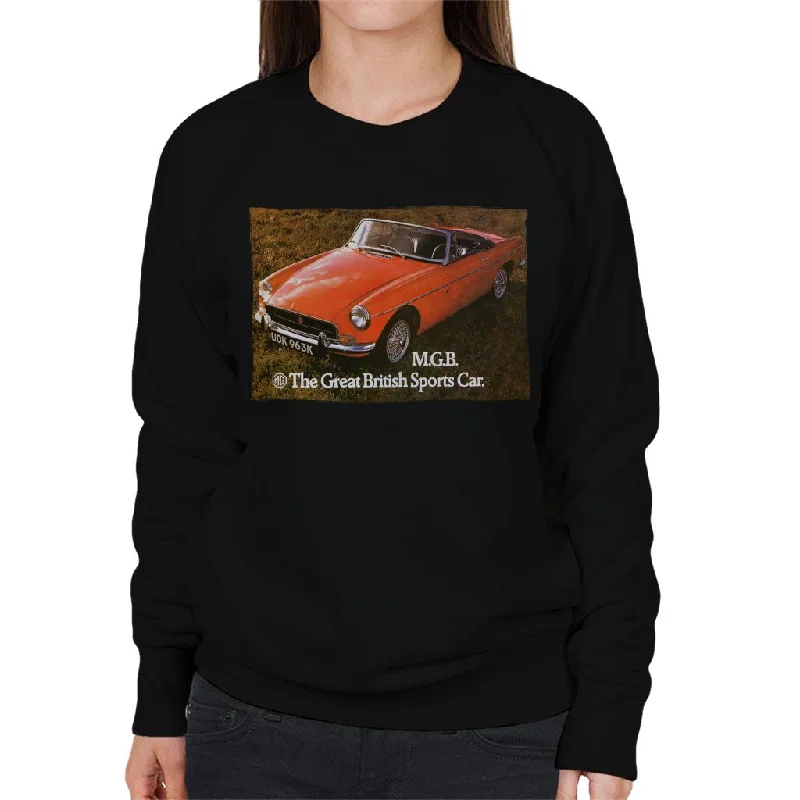 urban sports sweatshirtMG The Great British Sports Car British Motor Heritage Women's Sweatshirt