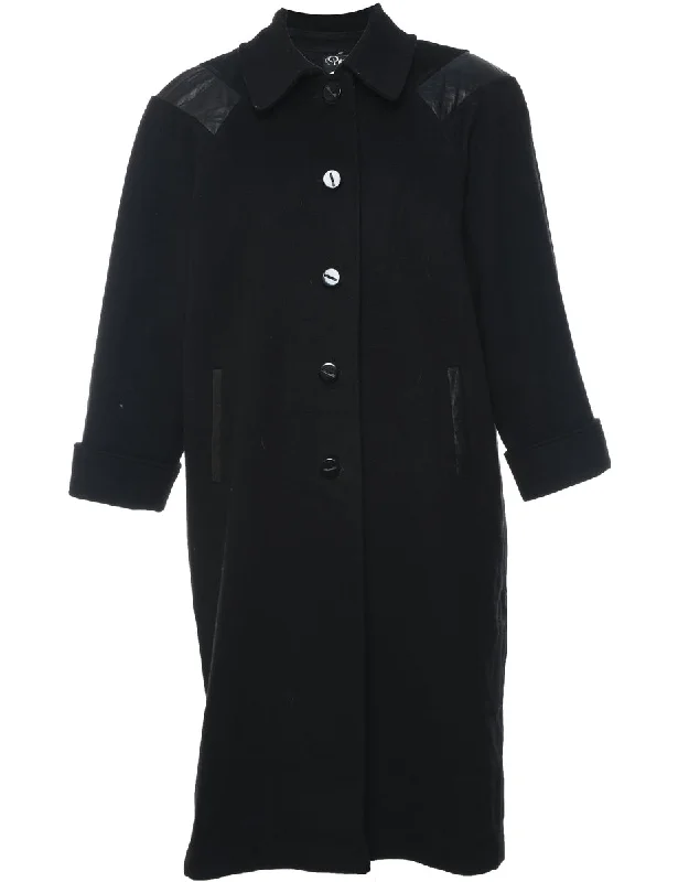 Incredible Offers breathable jacketSingle Breasted Wool Coat - L