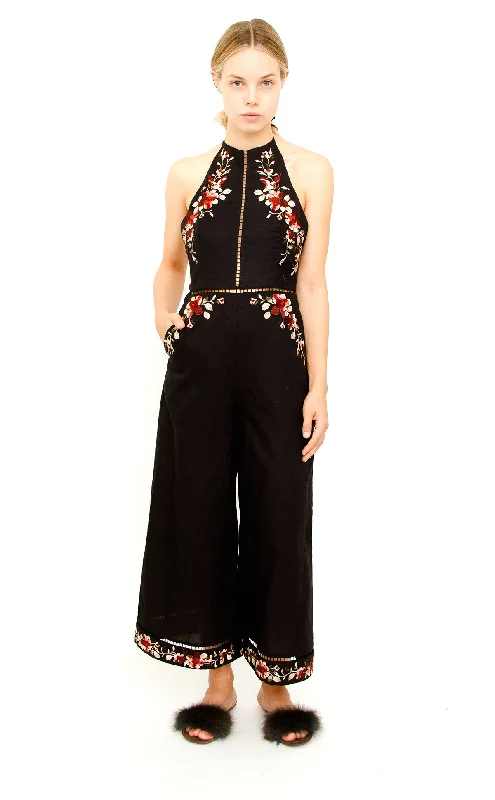 Overstock Sale SAKURA FLORAL JUMPSUIT