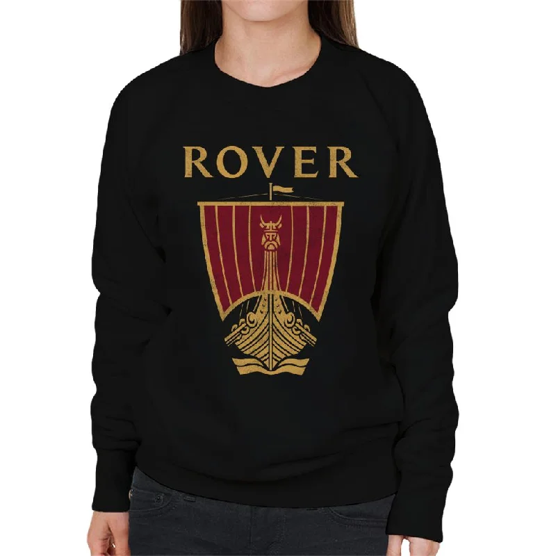 relaxed fit sports hoodieRover Logo British Motor Heritage Women's Sweatshirt