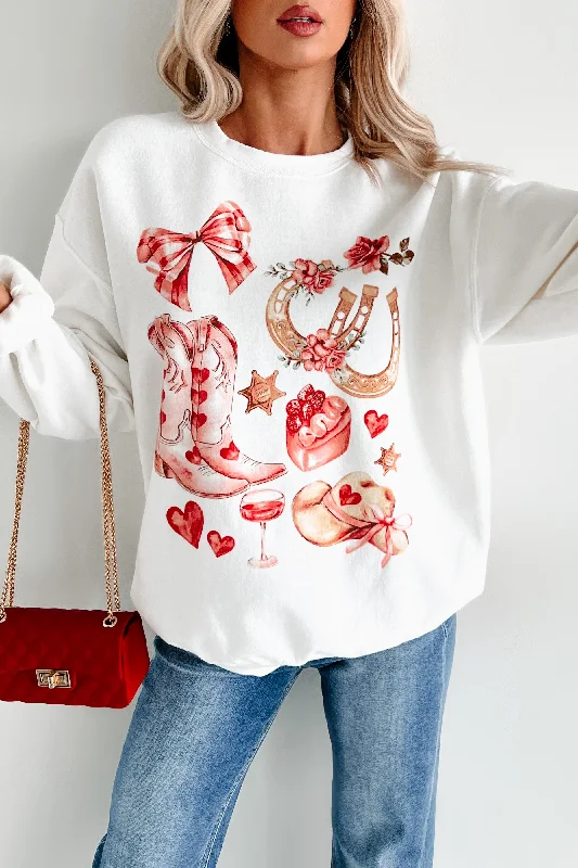 Year-End Sale high-end athletic hoodieCountry Kind Of Love Western Graphic Sweatshirt (Cream)