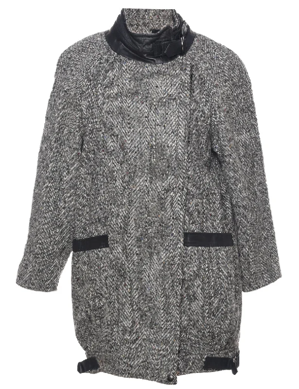 Online Only warm trench coatSingle Breasted Wool Coat - L
