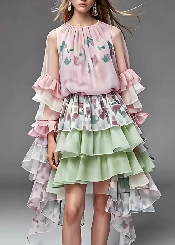 Deal Mania t-shirt dressCute Pink Print Tulle Patchwork Holiday Chiffon Maxi Dress Fall Deal Mania t-shirt dressCute Pink Print Tulle Patchwork Holiday Chiffon Maxi Dress Fall