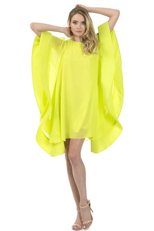 trendy bodycon dressDiva Slit Sleeve Chiffon Dress