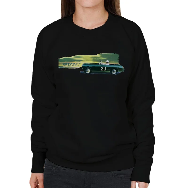 streetwear gym sweatshirtAustin Healey 20 Green British Motor Heritage Women's Sweatshirt