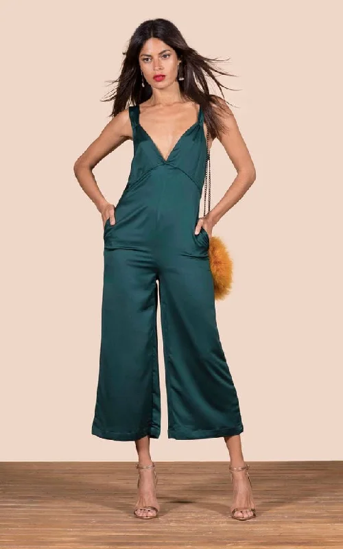 Price Smash Rocco Jumpsuit In Dark Green