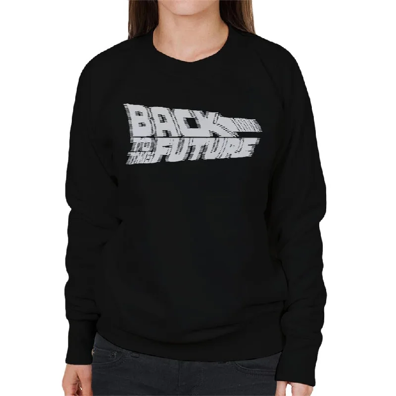 Price Drop Alert vibrant athletic hoodieBack to the Future Blurred White Logo Women's Sweatshirt Price Drop Alert vibrant athletic hoodieBack to the Future Blurred White Logo Women's Sweatshirt
