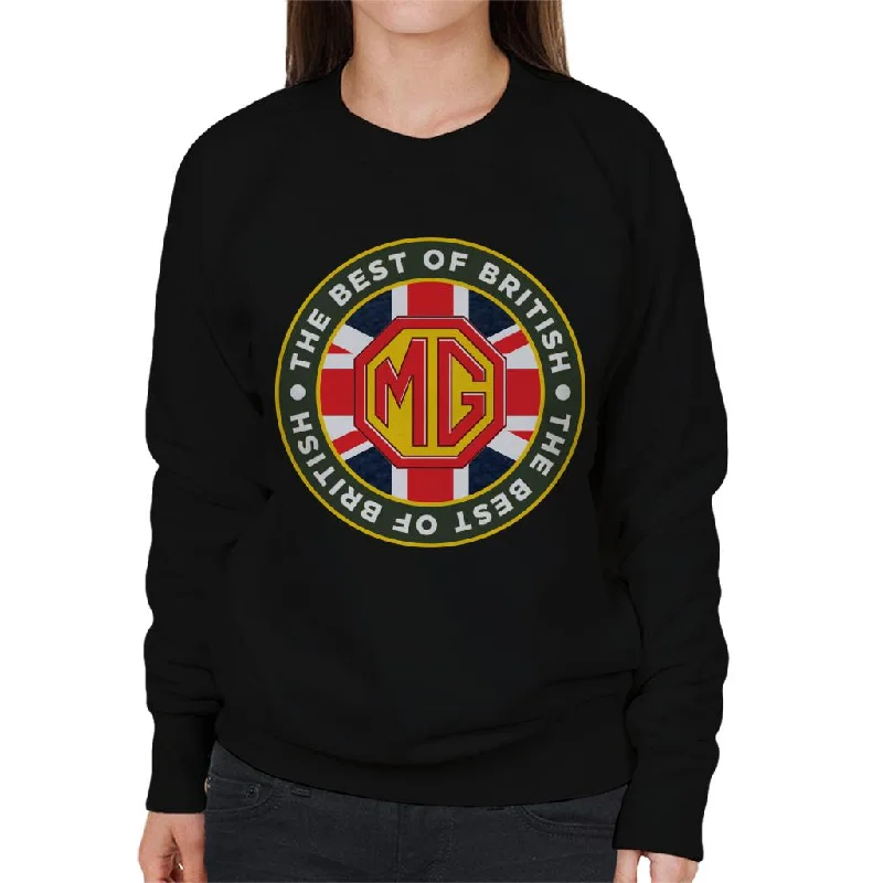 smooth fit athletic sweatshirtMG The Best Of British Motor Heritage Women's Sweatshirt