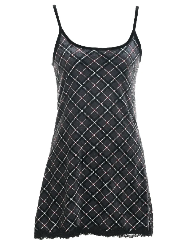 Price Rollback cozy wool-blend coatVelvet Checked Evening Dress - XS