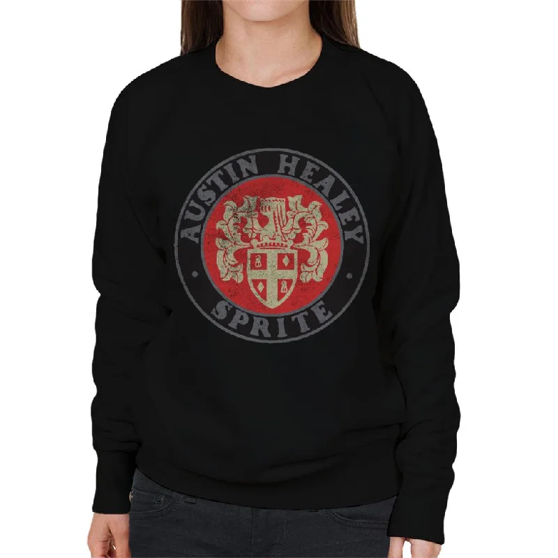 performance workout sweatshirtAustin Healey Sprite Logo British Motor Heritage Women's Sweatshirt