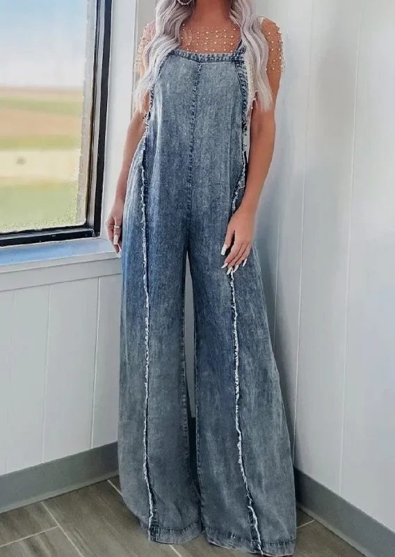 Buy More, Save More Soft Denim Jumpsuit