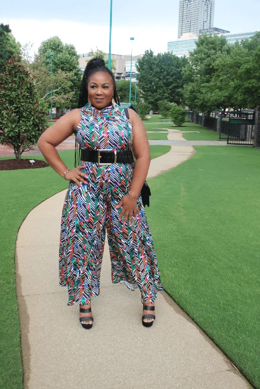 Weekend Special Sleeveless Collared Jumpsuit.