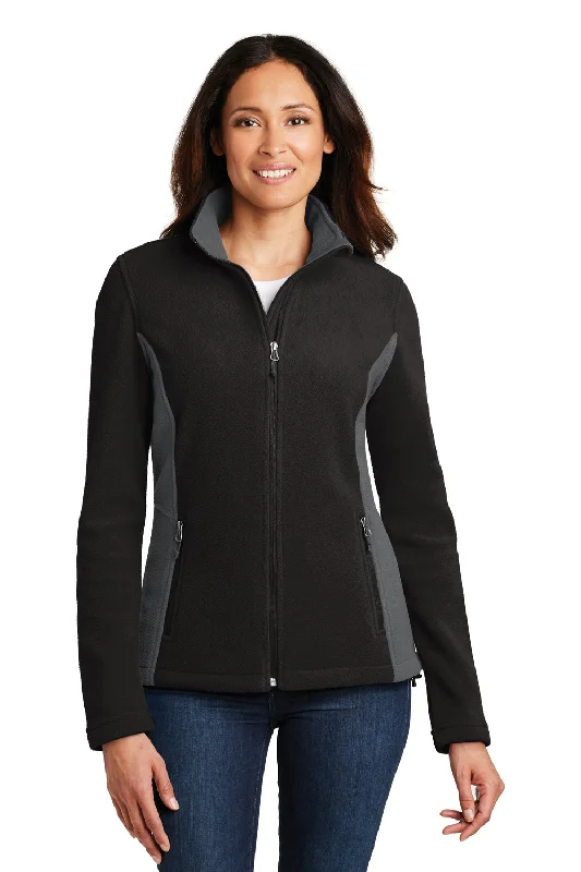 Extra Discounts trendy puffer coatPort Authority Womens Full Zip Fleece Jacket - Black/Battleship Grey - Closeout Extra Discounts trendy puffer coatPort Authority Womens Full Zip Fleece Jacket - Black/Battleship Grey - Closeout