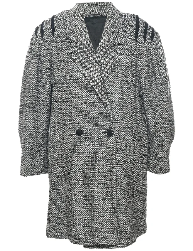 Price Meltdown comfortable winter coatDouble Breasted Wool Coat - L