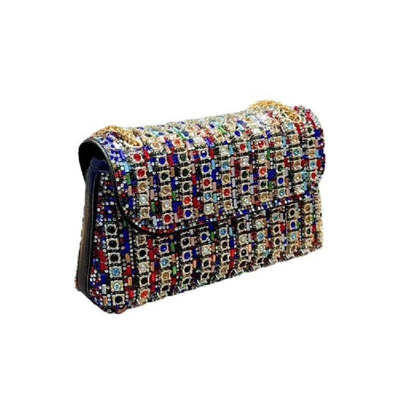 Deal Alert backless dressVintage underarm bag Stylish rhinestone small bag Shoulder Bag Crossbody dinner bag 777753447631
