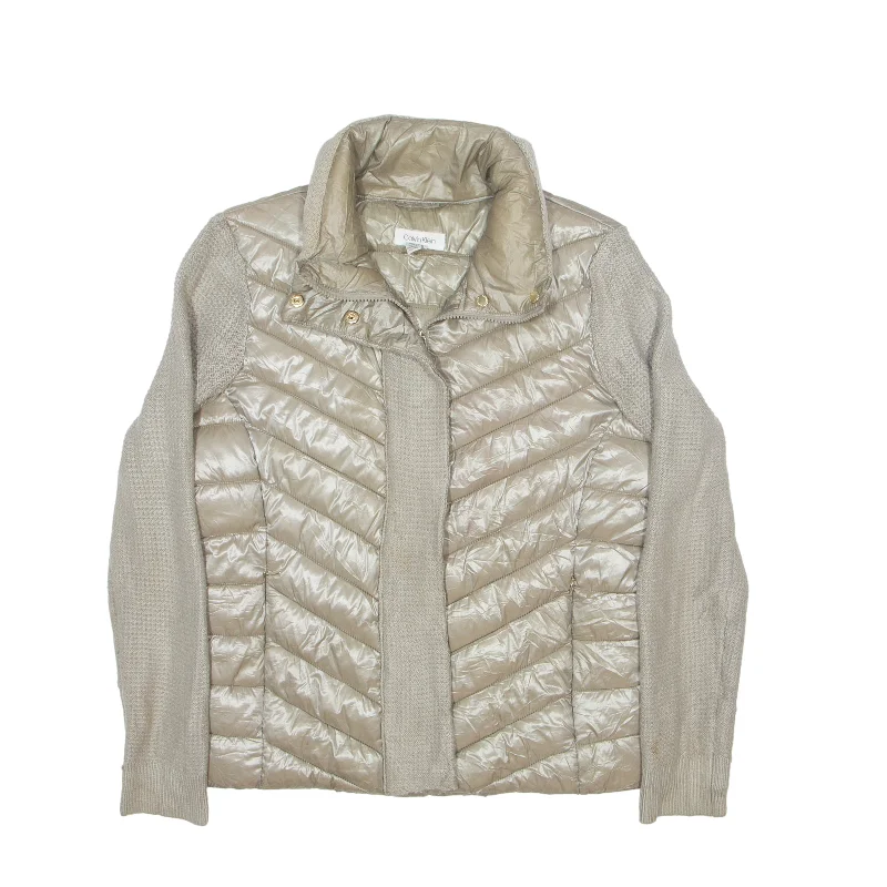 Price Blitz cozy coatCALVIN KLEIN Insulated Puffer Jacket Beige Womens M