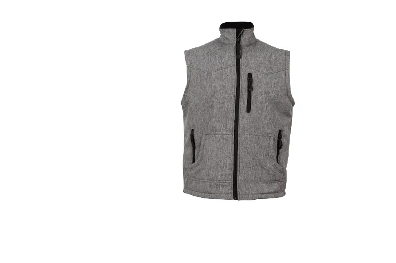 sporty outerwearSTS Ranchwear Womens Barrier Heather Gray Polyester Softshell Vest