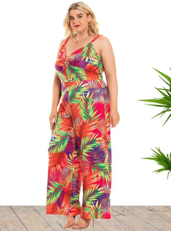 Big Discounts V-neck Sling Wide-leg Jumpsuit