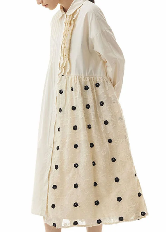 Can't Miss velvet dressSimple Apricot Embroideried Patchwork Cotton Shirts Dresses Spring Can't Miss velvet dressSimple Apricot Embroideried Patchwork Cotton Shirts Dresses Spring