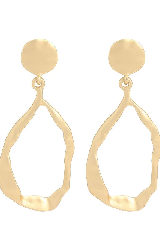 Limited Time Offer classic fit-and-flare dressDrop shape striking surface stylish simple atmospheric earrings 676473740910
