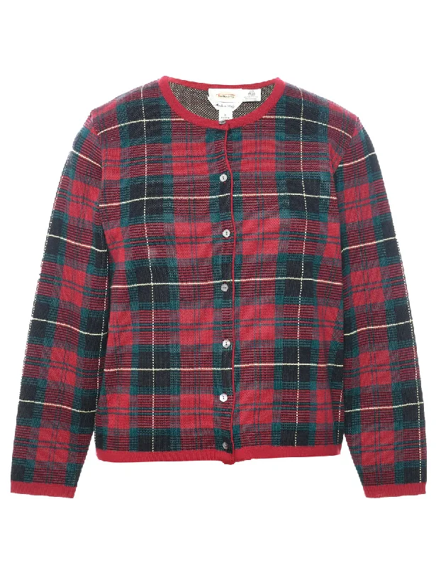 Early Access lightweight outerwearWoolmark Checked Cardigan - S