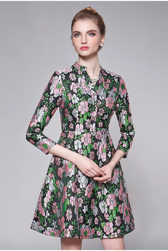 romantic dressFloral A-Line Dress