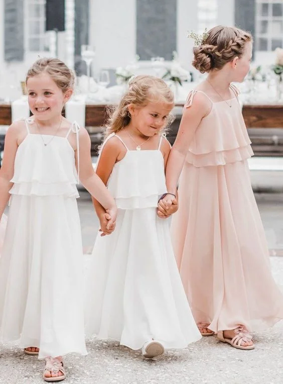 Super Bargain chic dressFull Length Boho Flower Girl Dress