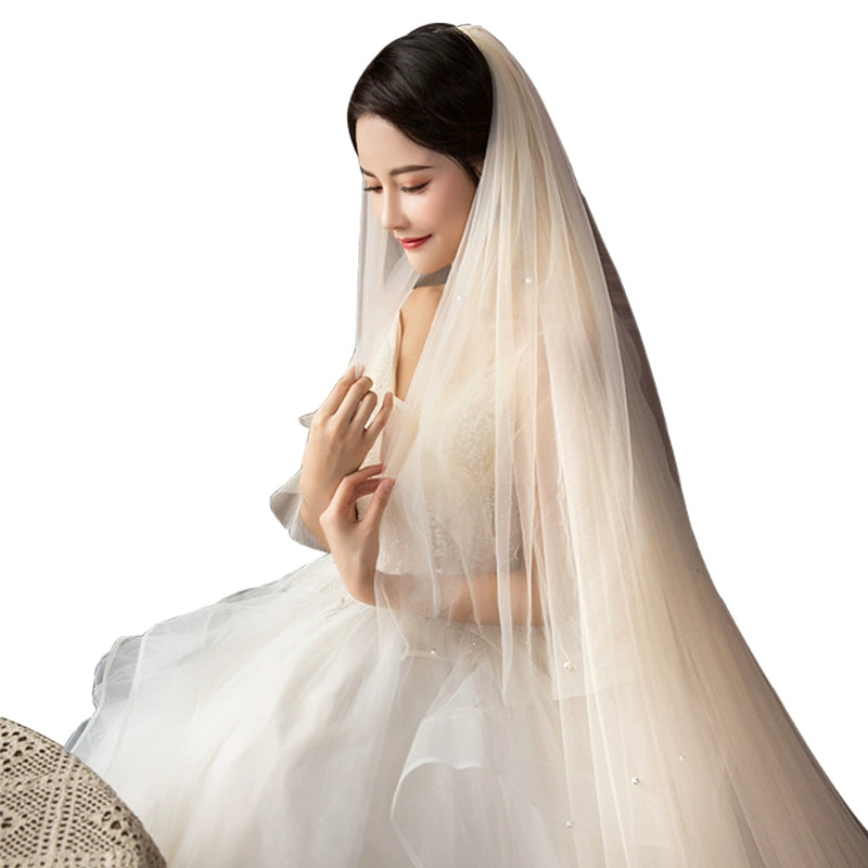 Clearance Sale tiered dressTrailing Pearl Yarn Double-Layer Covered Face Veil 606087692939 Clearance Sale tiered dressTrailing Pearl Yarn Double-Layer Covered Face Veil 606087692939