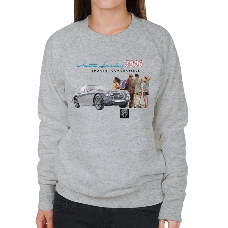 urban sports sweatshirtAustin Healey 3000 Sports Convertible British Motor Heritage Women's Sweatshirt