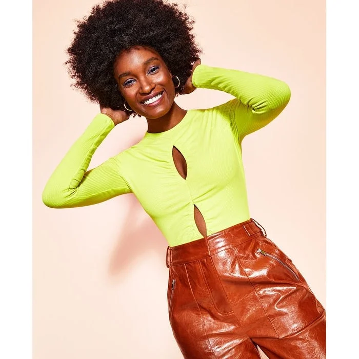 Exclusive Deal Royalty By Maluma Women's Cutout Bodysuit Green Size XXX-Large - 3XL