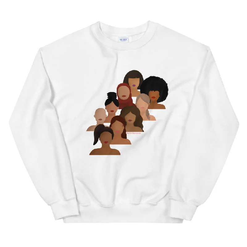 Big Savings minimalistic workout hoodieDiverse Women Empowerment Sweatshirt