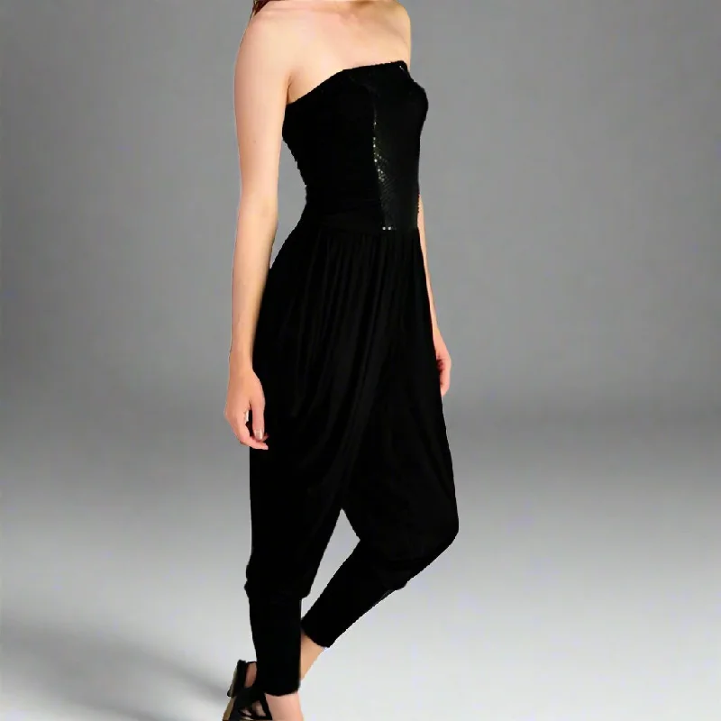 Extra Savings Tubula Sequin Harem Jumpsuit