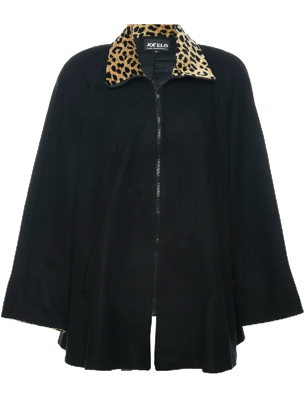 Mega Sale classic jacketBlack Wool Coat - M