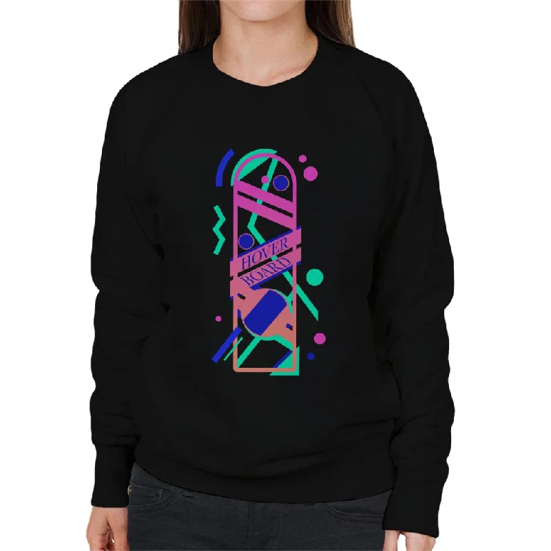 Hurry In trendy fitness sweatshirtBack to the Future Hoverboard Vaporwave Women's Sweatshirt