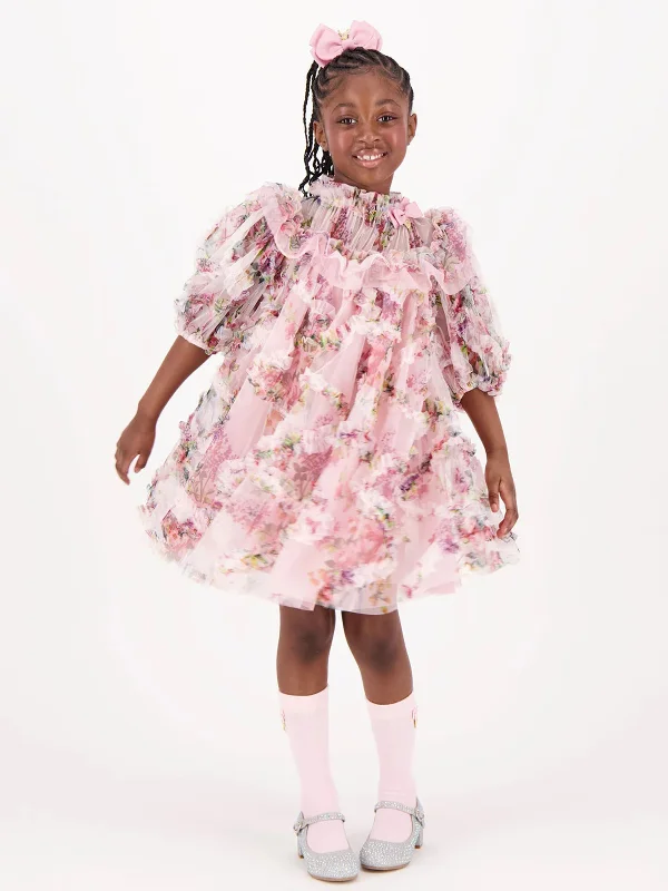 Special Savings off-shoulder dressAngels Face Girls Luella Floral Tulle Dress in Pink