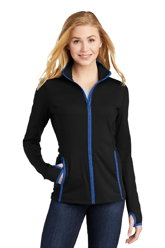 Buy More, Save More long-sleeve coatSport-Tek Womens Sport-Wick Moisture Wicking Full Zip Jacket - Black/True Royal Blue Buy More, Save More long-sleeve coatSport-Tek Womens Sport-Wick Moisture Wicking Full Zip Jacket - Black/True Royal Blue