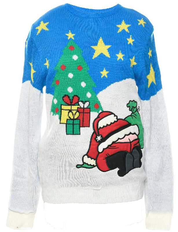 chic outerwearSanta Claus Christmas Jumper - M