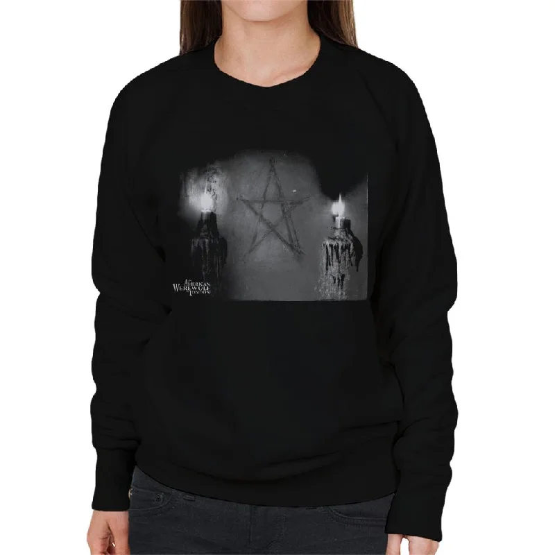 Today Only trendy sports sweatshirtAn American Werewolf In London Pentagram Women's Sweatshirt
