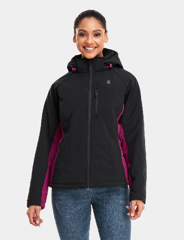 Amazing Deals cool graphic hoodieWomen's Classic Heated Jacket - Black & Purple