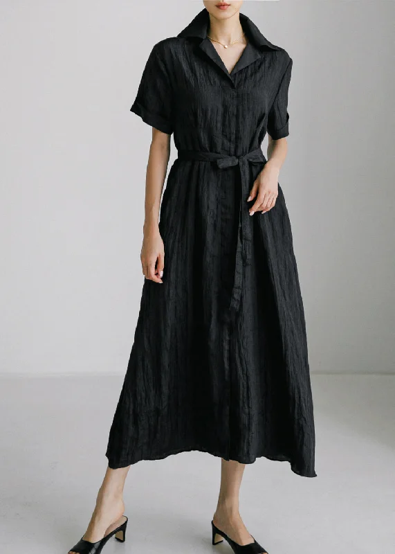 Massive Deals t-shirt dressDIY Black Peter Pan Collar Button Tie Waist Shirts Dress Short Sleeve Massive Deals t-shirt dressDIY Black Peter Pan Collar Button Tie Waist Shirts Dress Short Sleeve