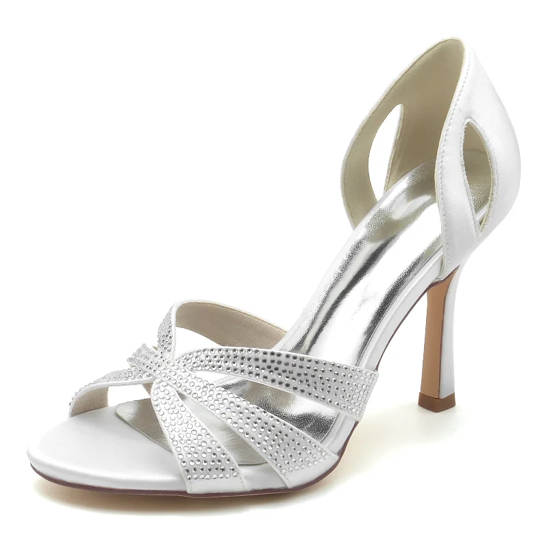 Huge Savings casual summer dressStiletto Heel 9.5cm Silk-Like Shoes CK0389