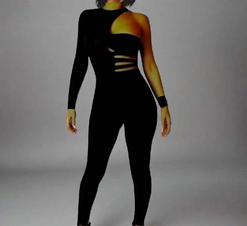 Take Advantage Strappy Cut Out jumpsuit