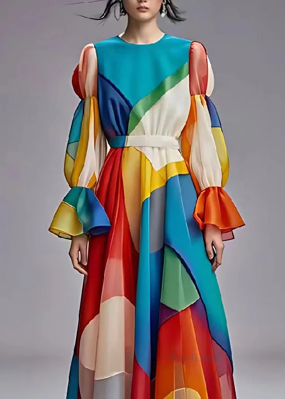 Price Buster high-waisted dressClassy Blue O-Neck Flattering Party Chiffon Maxi Dress Long Sleeve Price Buster high-waisted dressClassy Blue O-Neck Flattering Party Chiffon Maxi Dress Long Sleeve